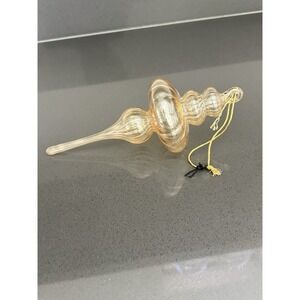 Melrose Champagne Glass Handblown Finial Drop Christmas Ornament‎ 4 Tier